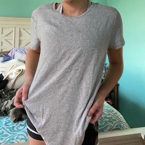 - grey hollister baby tee